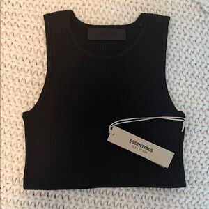 NWT ESSENTIALS cropped tank